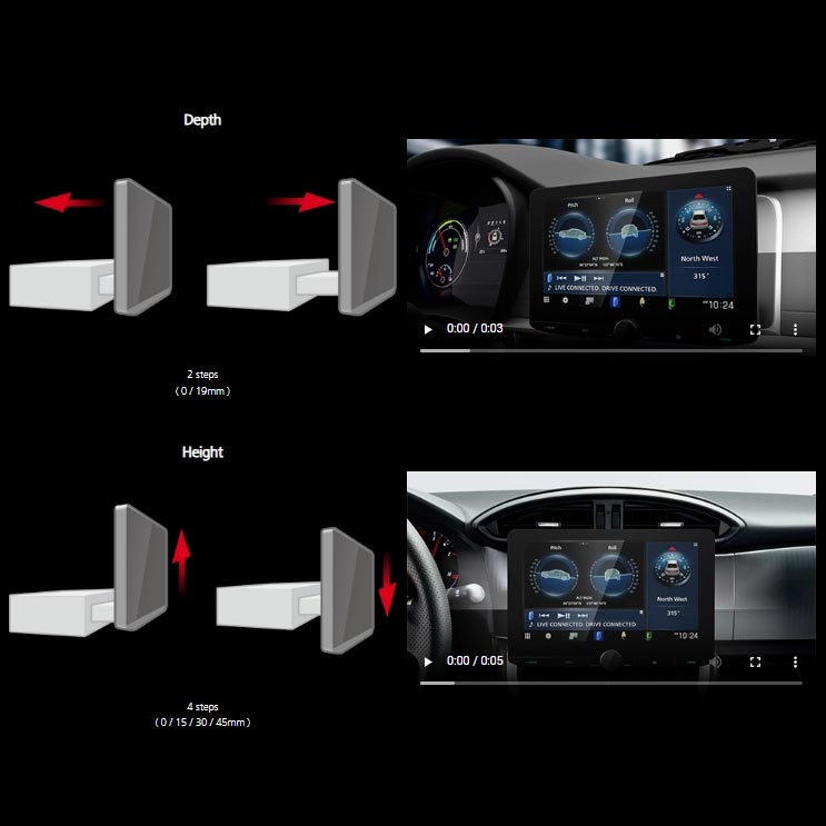 Kenwood DMX9724XDS Autoradio 1 DIN con display HD da 10,1 pollici, DAB+ / Wireless CarPlay e Android Auto / Wireless