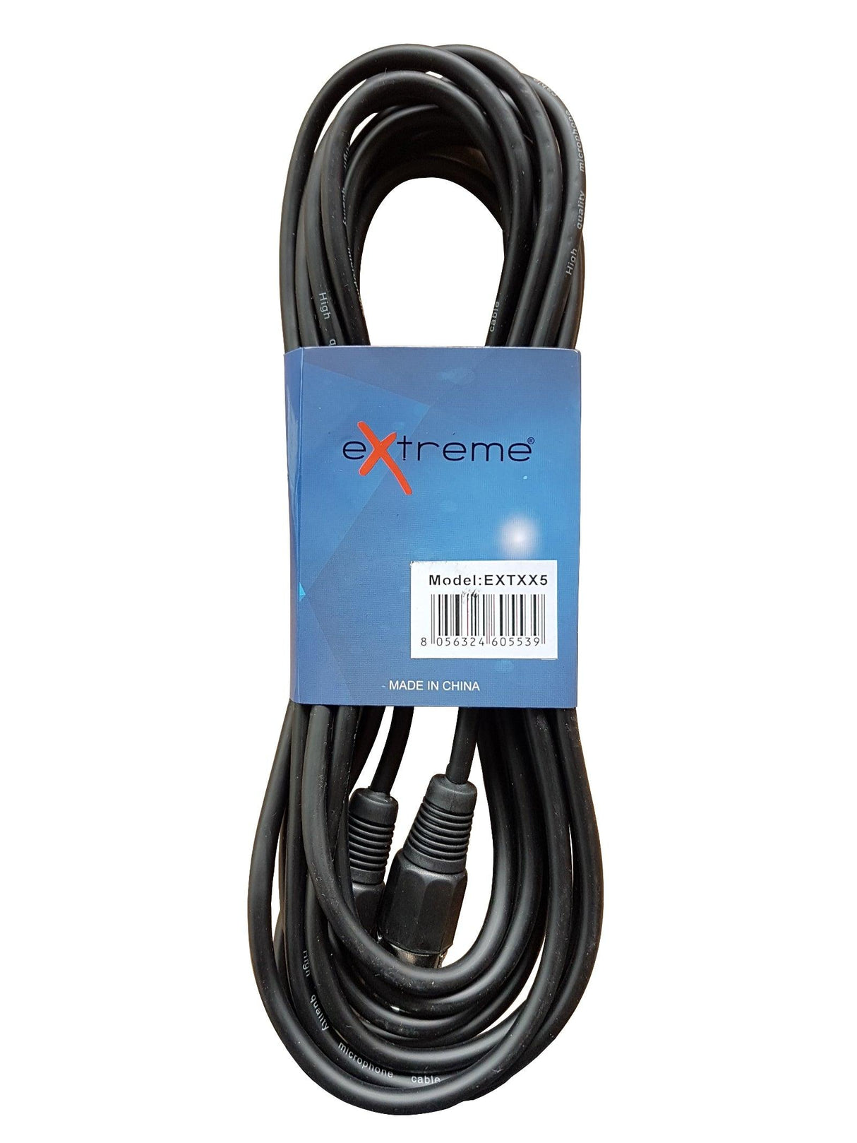 EXTREME CAVO MICROFONO/CASSE 5 METRI 1 CONNETTORE XLR MASCHIO 1 FEMMINA CAVO MICROFONICO 6.5MM - TechSoundSystem.com