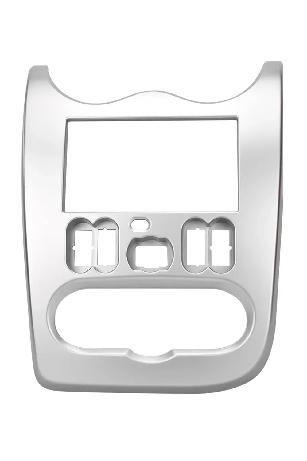 Phonocar 03614 Mascherina 2 Din per Dacia Duster - Logan - Sandero 06-12 colore grigio chiaro