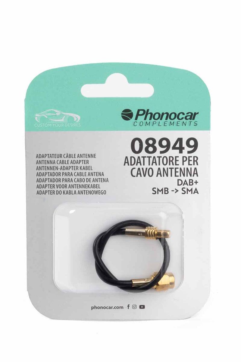 Phonocar 08949 Adattatore per cavo antenna DAB+ - SMB maschio -> SMA maschio - TechSoundSystem.com