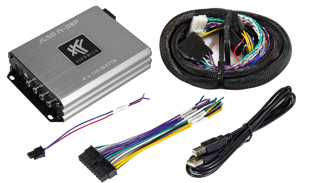 Hifonics HS-JUNO IV-DSP-ISO Amplificatore 4 canali CLASSE D con DSP ULTRACOMPATTO 4x75WW