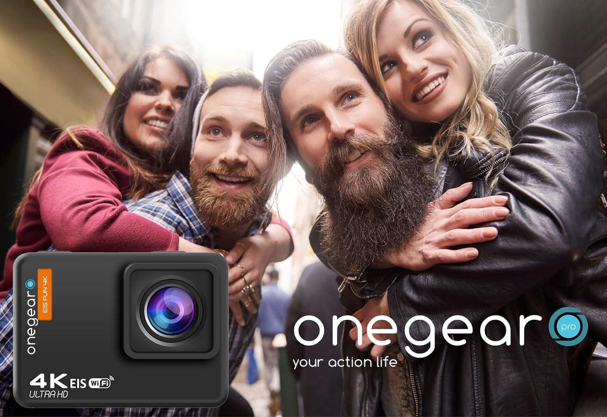 ONEGEAR PRO FUN BLADE ACTION CAMERA CON STABILIZZATORE EIS 4K 60 fps - TechSoundSystem.com