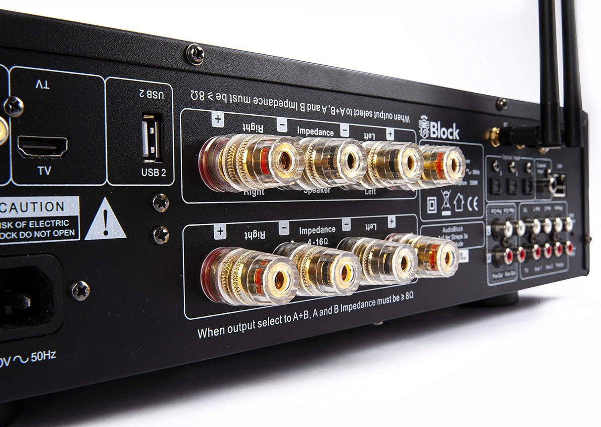 BLOCK CVR-200 Lettore CD-DVD-Bluray amplificato, Internet receiver, Spotify Connect, Bluetooth