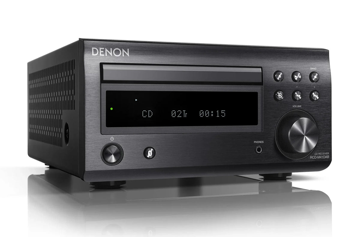 DENON RCD-M41DAB NERO Sintoamplificatore Micro HiFi con CD, Bluetooth e Radio FM/DAB/DAB+