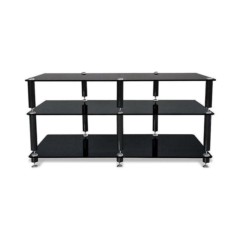 Norstone BERGEN AV 2 Mobile porta elettoniche AV home cinema Struttura il metallo e ripiani in vetro temperato - TechSoundSystem.com