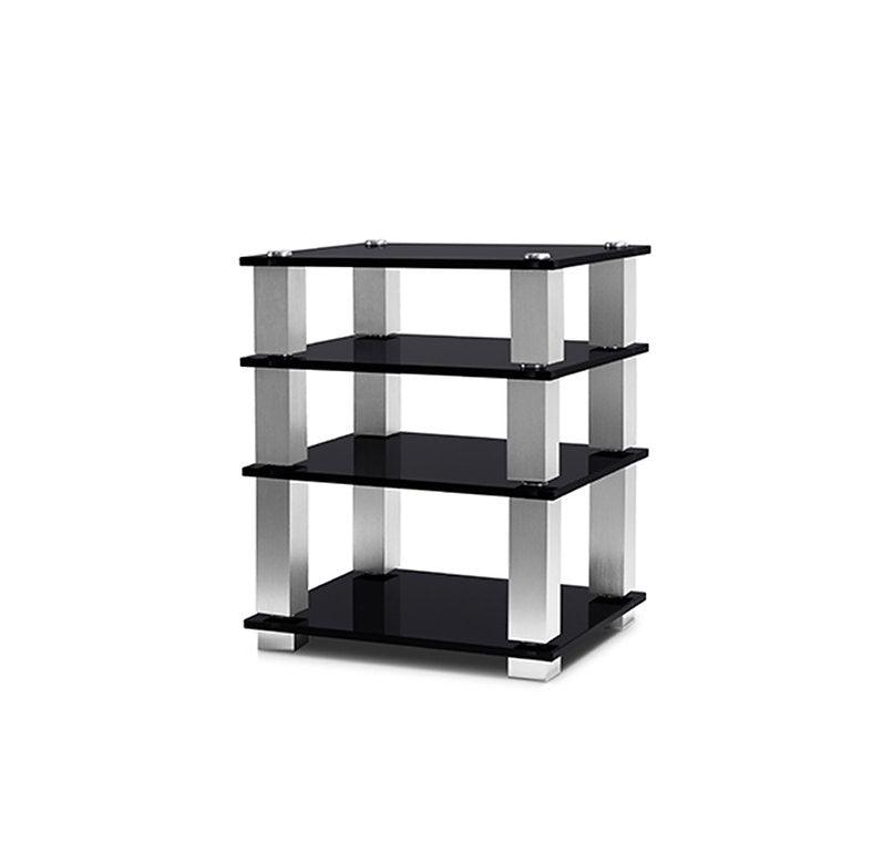 Norstone SQUARE mobile Hifi con Struttura il metallo e ripiani in vetro temperato 19mm - TechSoundSystem.com