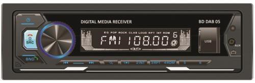 BD DAB-05 Autoradio 1 DIN con DAB+, Bluetooth, frontalino estraibile - TechSoundSystem.com