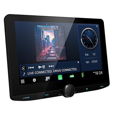 Kenwood DMX9724XDS Autoradio 1 DIN con display HD da 10,1 pollici, DAB+ / Wireless CarPlay e Android Auto / Wireless