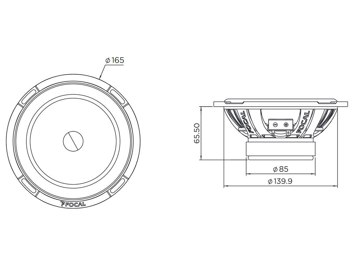 Focal PS165V1 LE Altoparlanti per auro 2 vie Polyglass 160W - TechSoundSystem.com