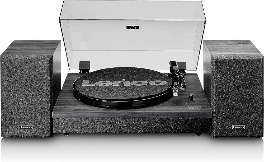 Lenco LS-300 Giradischi amplificato a 2 velocità (33/45) con Bluetooth Amplificatore integrato