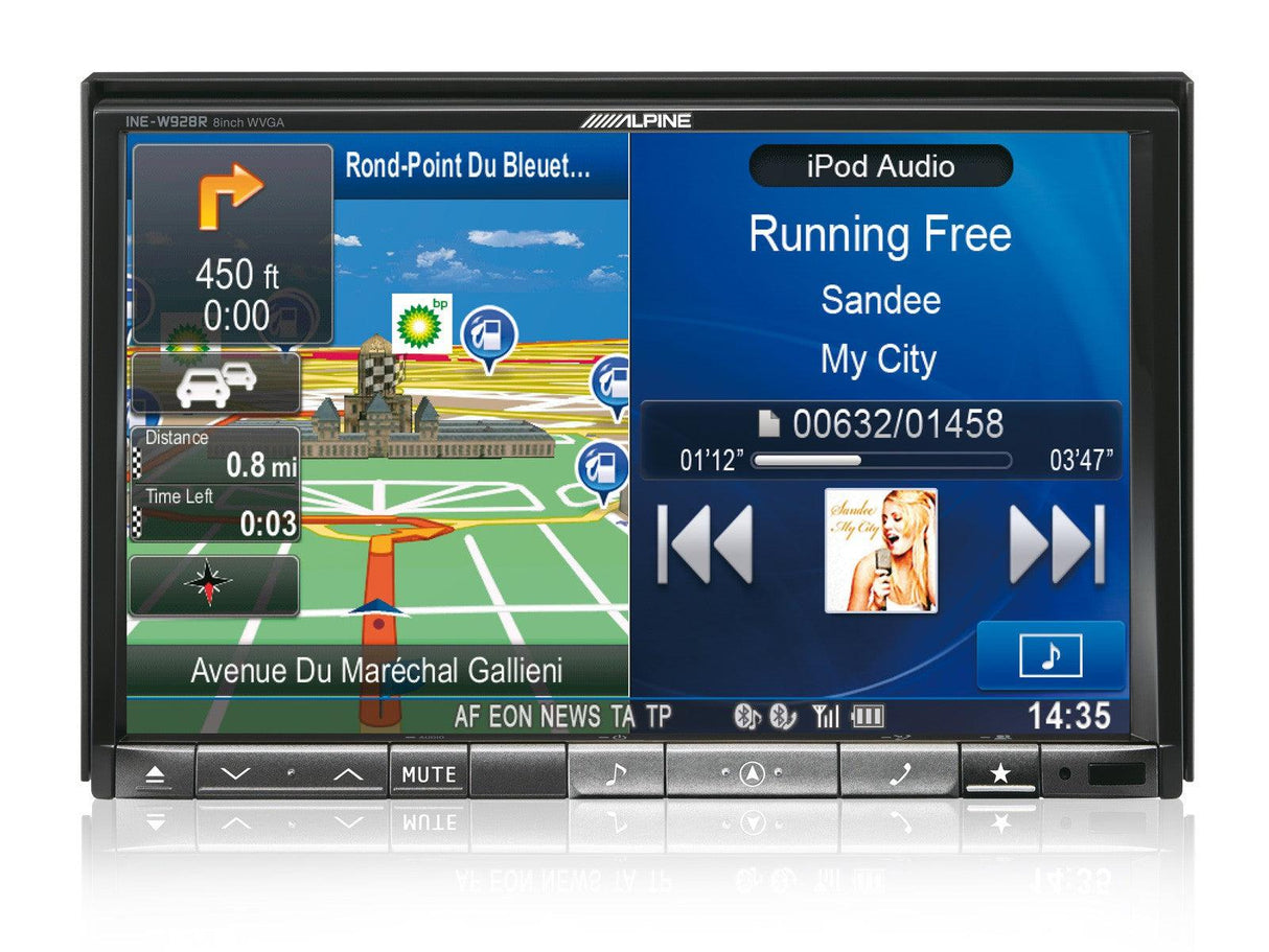 Alpine INE-W928R autoradio 2 DIN Car media station da 8'' con GPS e bluetooth , DVD , USB - TechSoundSystem.com