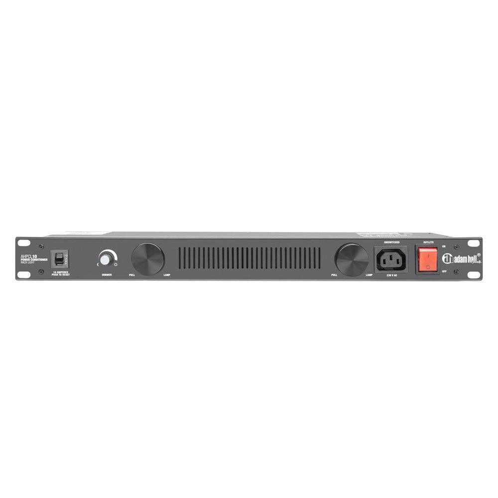 ADAM HALL PCL10 CONDIZIONATORE DI TENSIONE DISTRIBUTORE A RACK CON ILLUMINAZIONE A LED REGOLABILE - TechSoundSystem.com