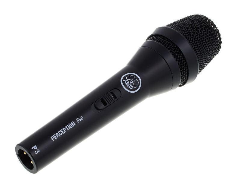 AKG P3 S PERCEPTION LIVE MICROFONO DINAMICO CARDIOIDE CON INTERRUTTORE ON OFF - TechSoundSystem.com