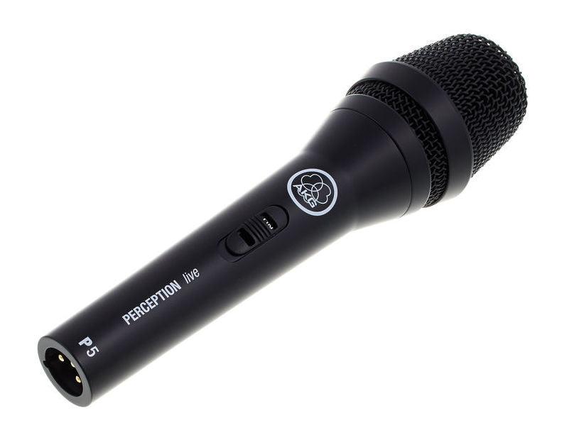 AKG P5 S PERCEPTION LIVE MICROFONO DINAMICO SUPER CARDIOIDE CON INTERRUTTORE ON OFF - TechSoundSystem.com