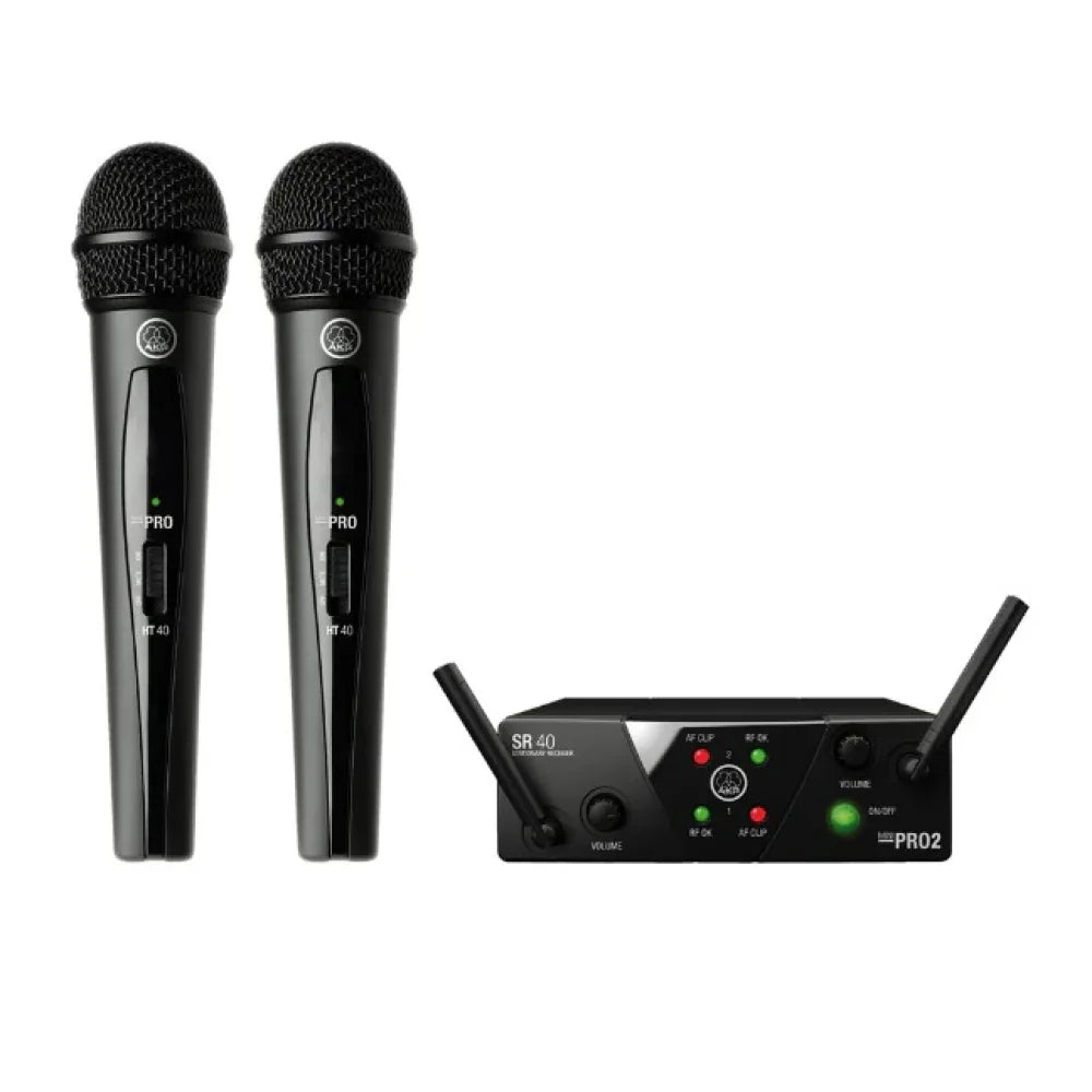 AKG WMS40 MINI DUAL VOCAL SET BAND US45A/C DOPPIO RADIOMICROFONO PER VOCE