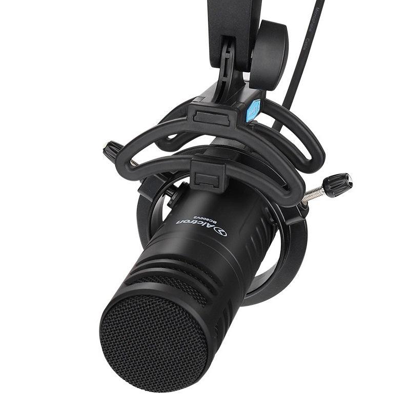 ALCTRON BC800-V2 MICROFONO DINAMICO PER BROADCAST CON SUPPORTO ANTI VIBRAZIONI - TechSoundSystem.com