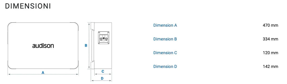 Audison APBX 10 DS subwoofer in cassa 250mm 4+4 ohm 800W