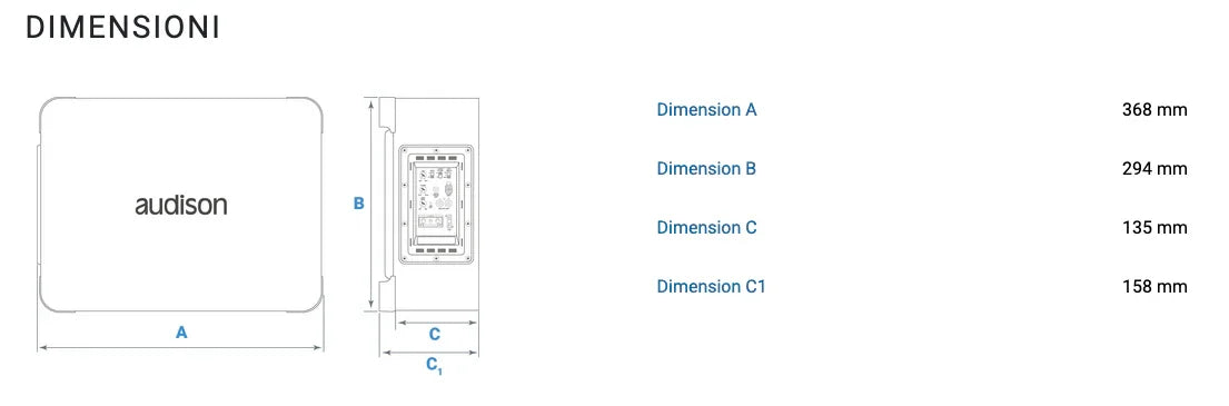 Audison APBX 8 AS2 subwoofer attivo 200mm 500W