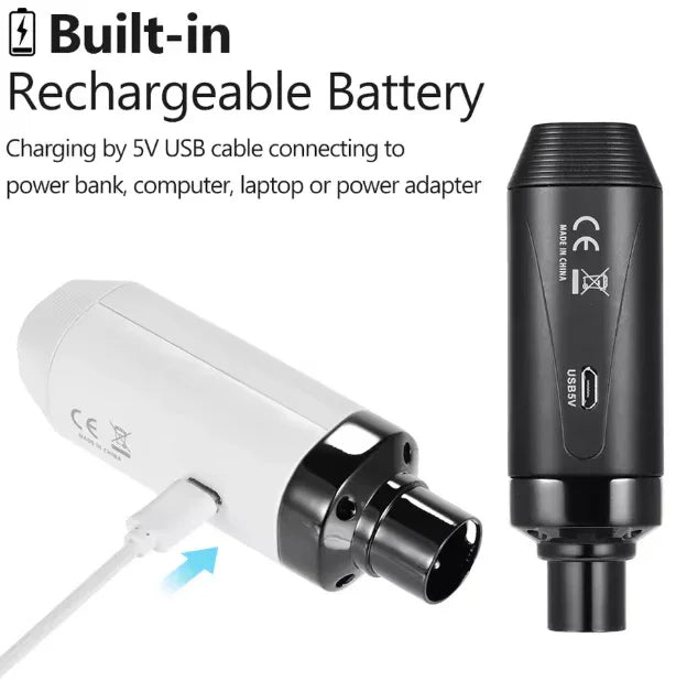 AROMA ARC 1 SISTEMA WIRELESS PER MICROFONO COMPOSTO DA TRASMETTITORE E RICEVITORE COMPATTI E PORTATILI