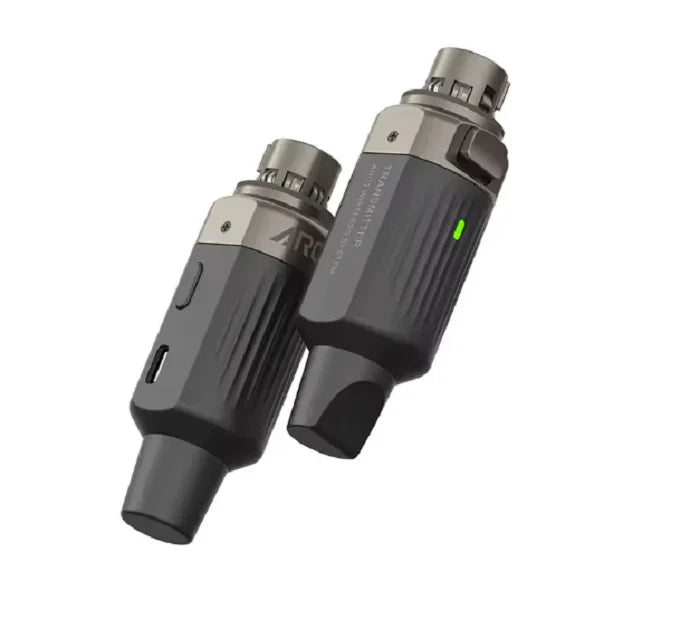 AROMA ARC 2 SISTEMA WIRELESS PER MICROFONO COMPOSTO DA TRASMETTITORE E RICEVITORE COMPATTI E PORTATILI