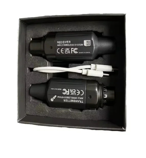 AROMA ARC 2 SISTEMA WIRELESS PER MICROFONO COMPOSTO DA TRASMETTITORE E RICEVITORE COMPATTI E PORTATILI