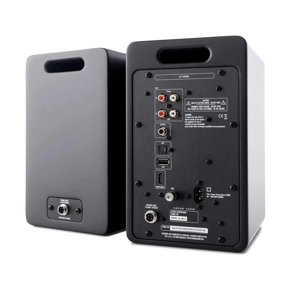 Argon Audio FORTE A4 MK2 Diffusori attivi da scaffale con 4 amplificatori Class D da 80W