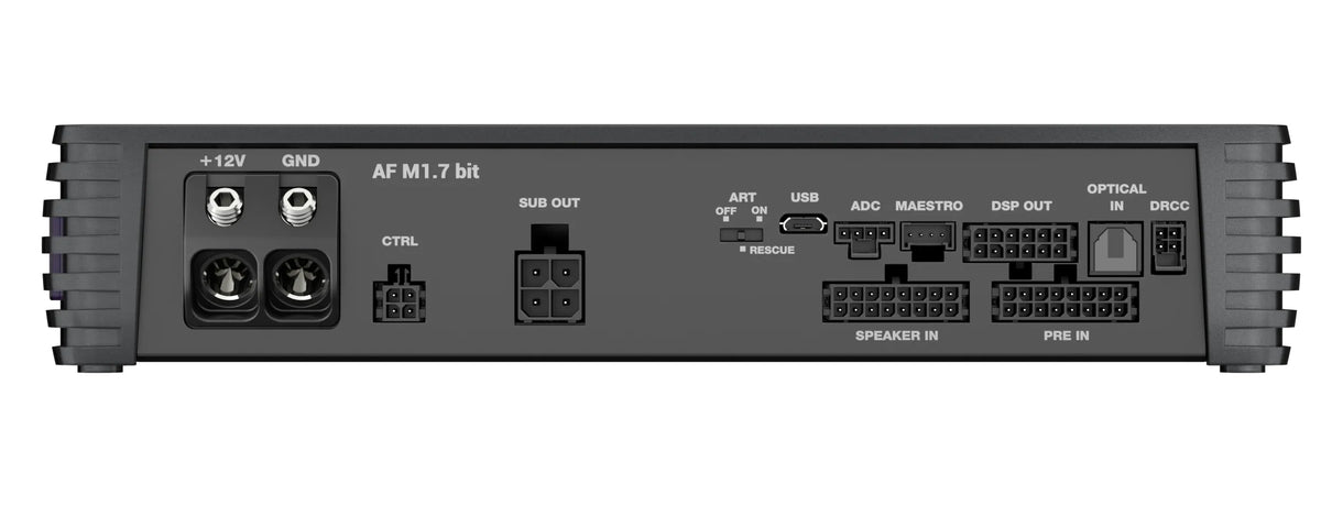 Audison AF M1.7 bit Amplificatore mono Classe D 1200W 1 ohm con DSP 7 canali