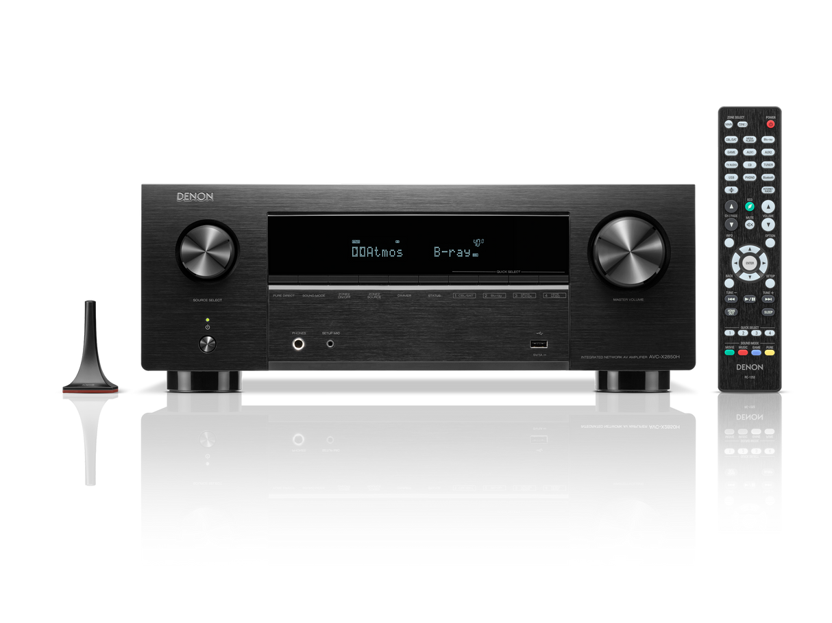 Denon AVC-X2850H Amplificatore AV 7.2 canali, 150W per canale, Dolby Atmos e DTS:X