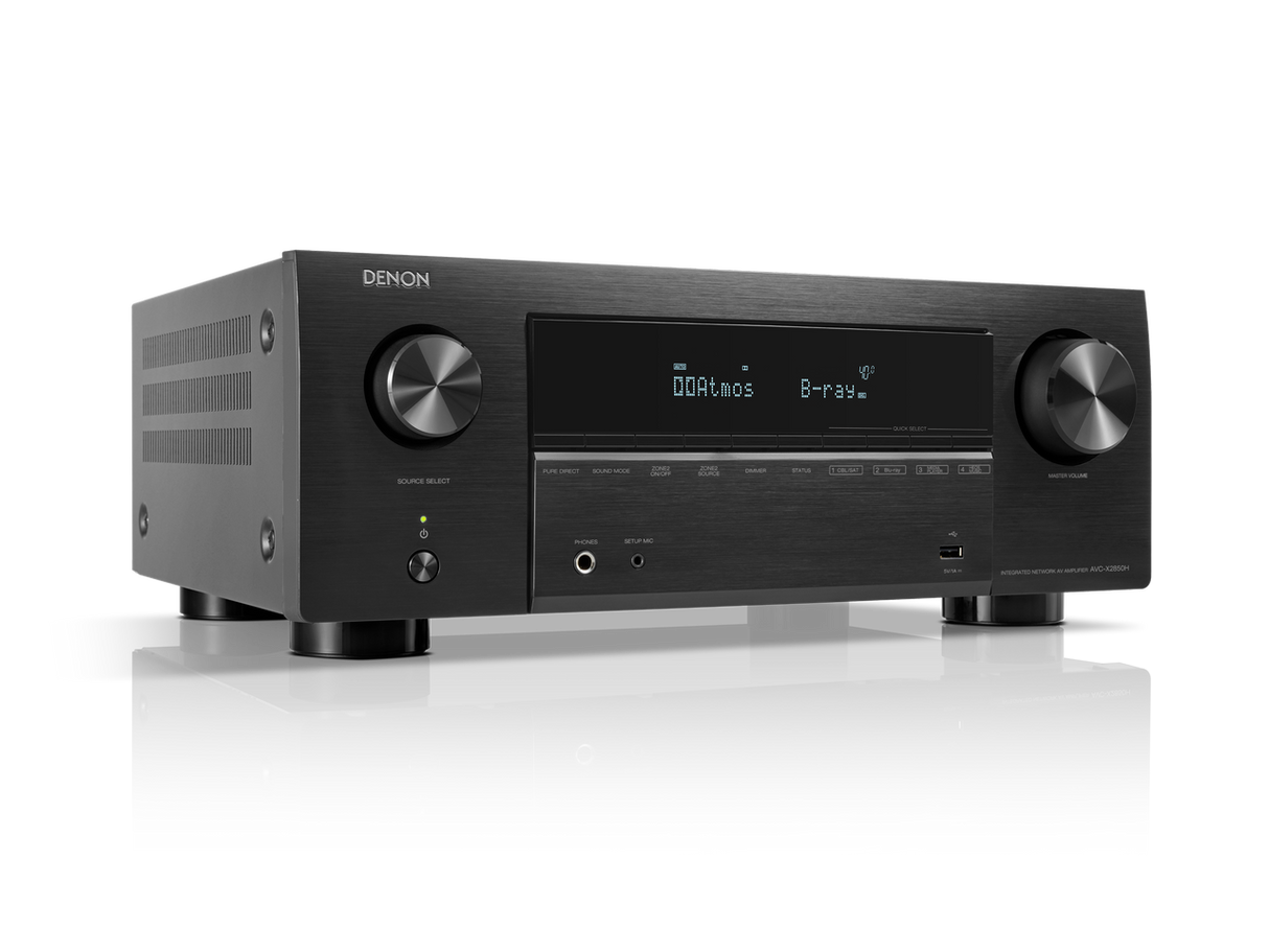 Denon AVC-X2850H Amplificatore AV 7.2 canali, 150W per canale, Dolby Atmos e DTS:X