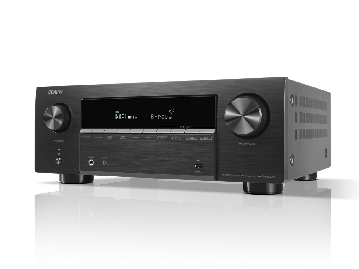 Denon AVR-X3900H Sintoamplificatore AV 9.4 canali 105W 4K/8K Dolby Atmos, Powered by HEOS™