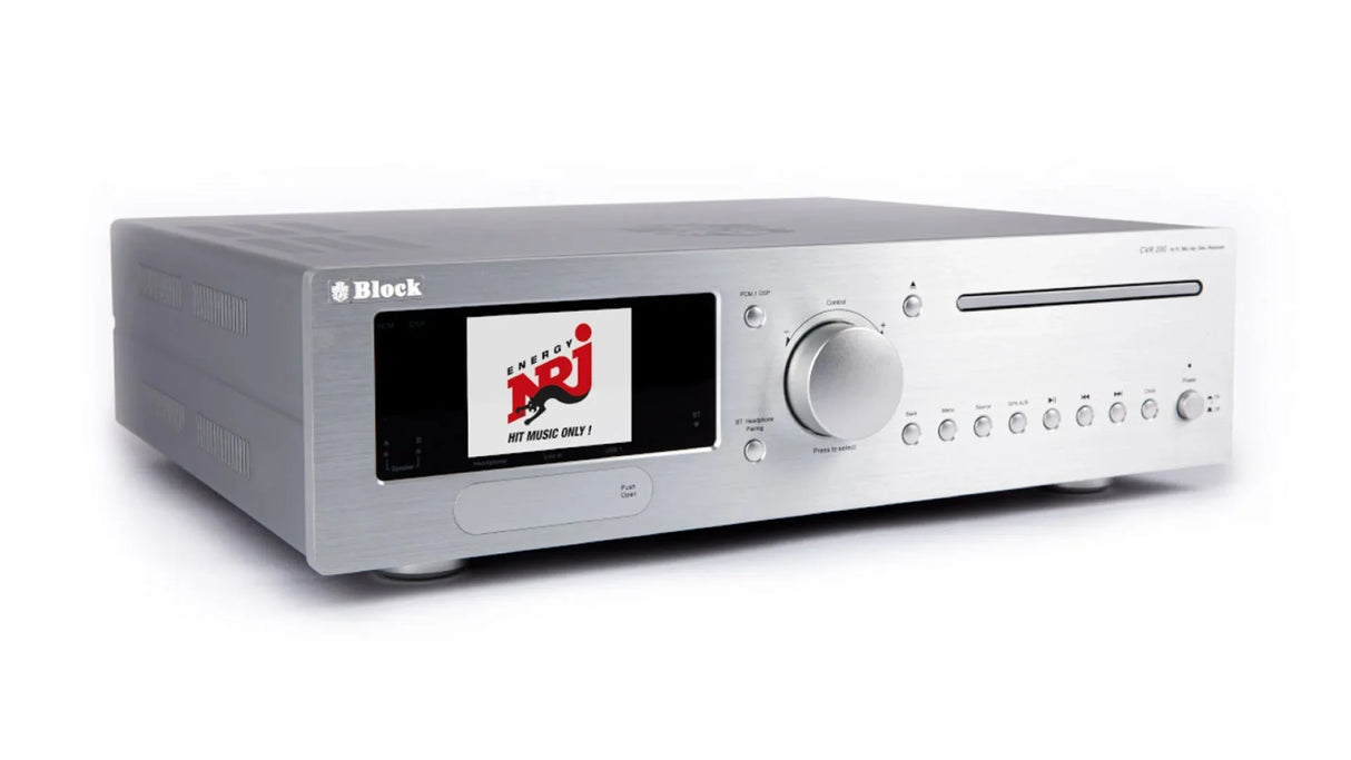 BLOCK CVR-200 Lettore CD-DVD-Bluray amplificato, Internet receiver, Spotify Connect, Bluetooth