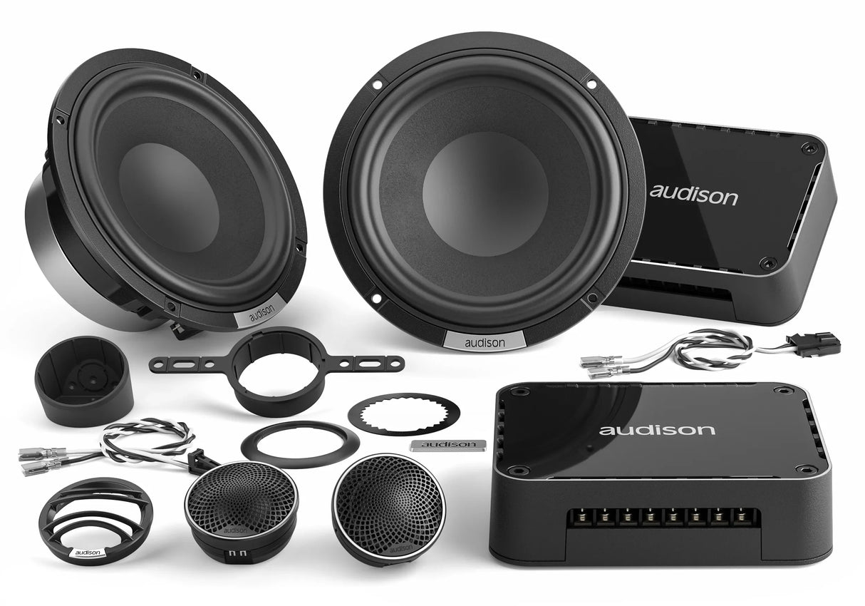 Audison AVK 6 P II kit altoparlanti passivo a due vie woofer + tweeter + crossover 165mm 4 Ohm 300W