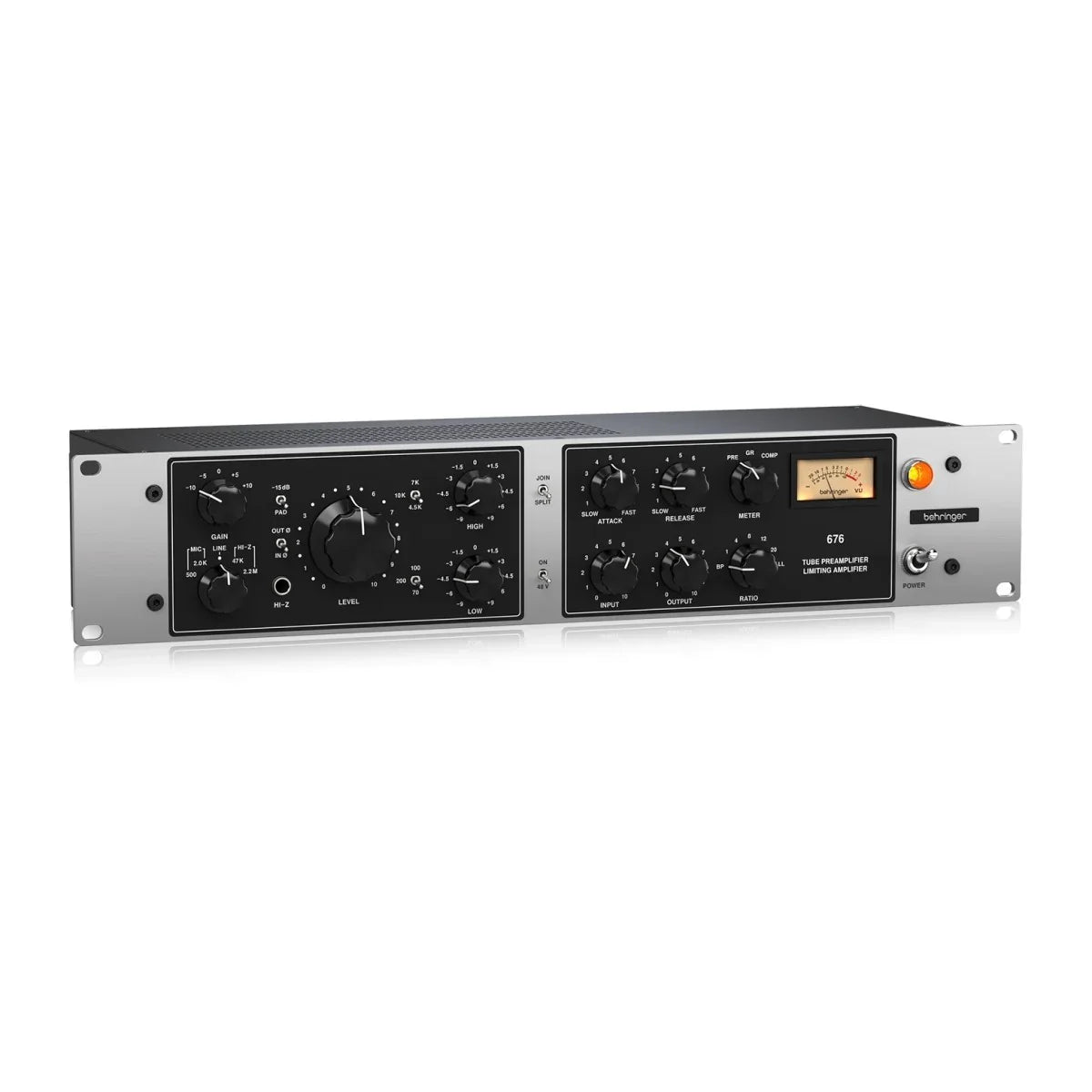 BEHRINGER 676 PREAMPLIFICATORE VALVOLARE COMPRESSORE FET TRASFORMATORI MIDAS