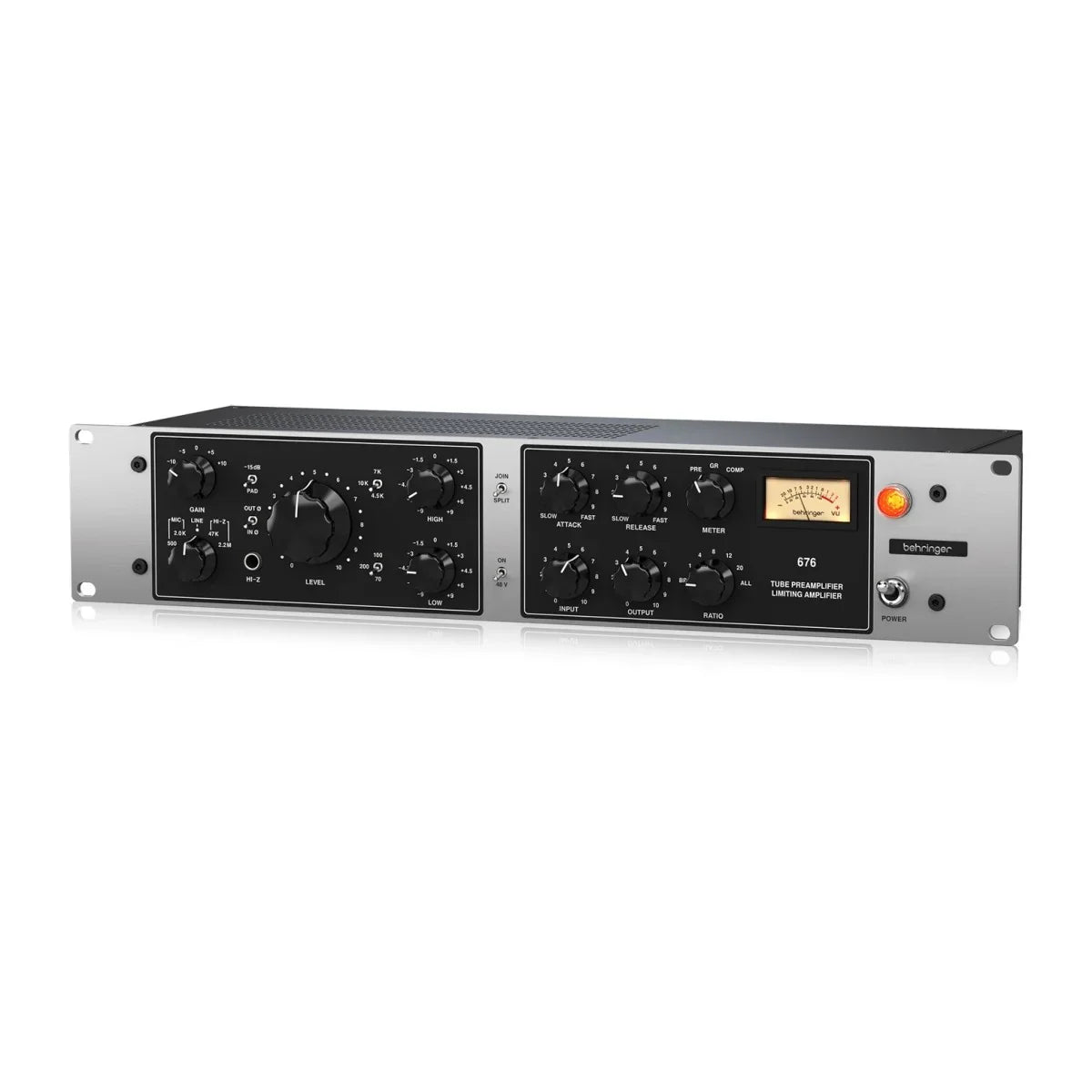 BEHRINGER 676 PREAMPLIFICATORE VALVOLARE COMPRESSORE FET TRASFORMATORI MIDAS
