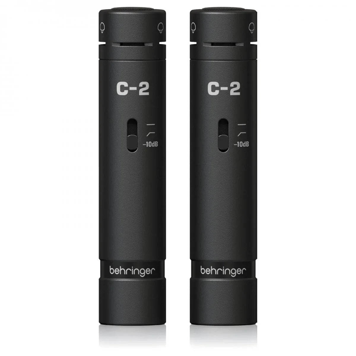 BEHRINGER C2 DARK EDITION COPPIA SELEZIONATA MATCHED MICROFONI CONDENSATORE + STEREO-BAR + CLAMPS + ANTIVENTO