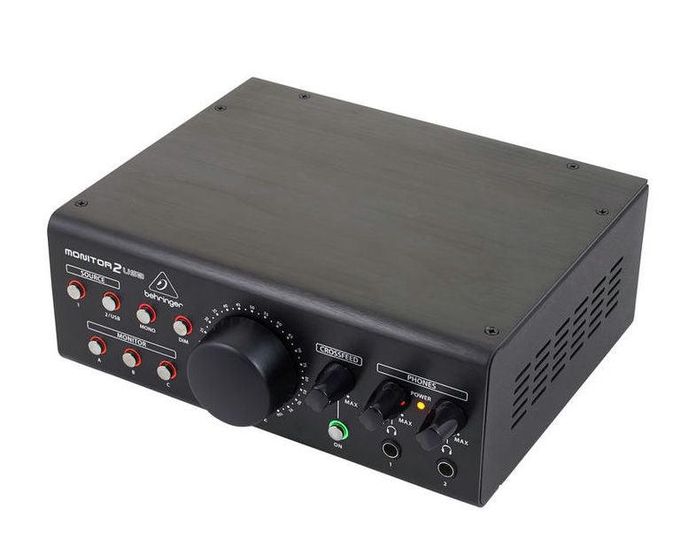 BEHRINGER MONITOR-2-USB MONITORAGGIO SPEAKER VCA 2 STEREO IN 3 OUT 2 MONITOR2USB PRE CUFFIE DIM MONO USB - TechSoundSystem.com