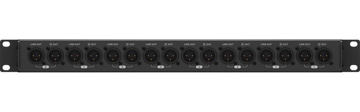 BEHRINGER MS8000 ULTRALINK SPLITTER MICROFONICO 8 XLR IN 8 XLR OUT 8 LINK OUT - TechSoundSystem.com
