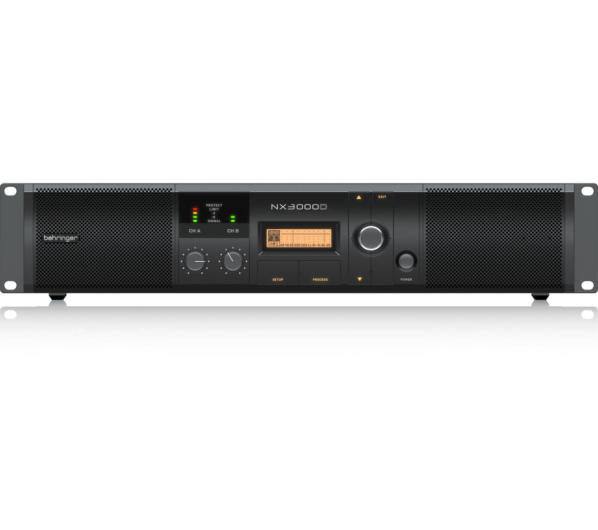 BEHRINGER NX3000D FINALE DI POTENZA 3000 WATT 2 CANALI CON COMPENSAZIONE AUTOMATICA DELL' IMPEDENZA + DSP - TechSoundSystem.com