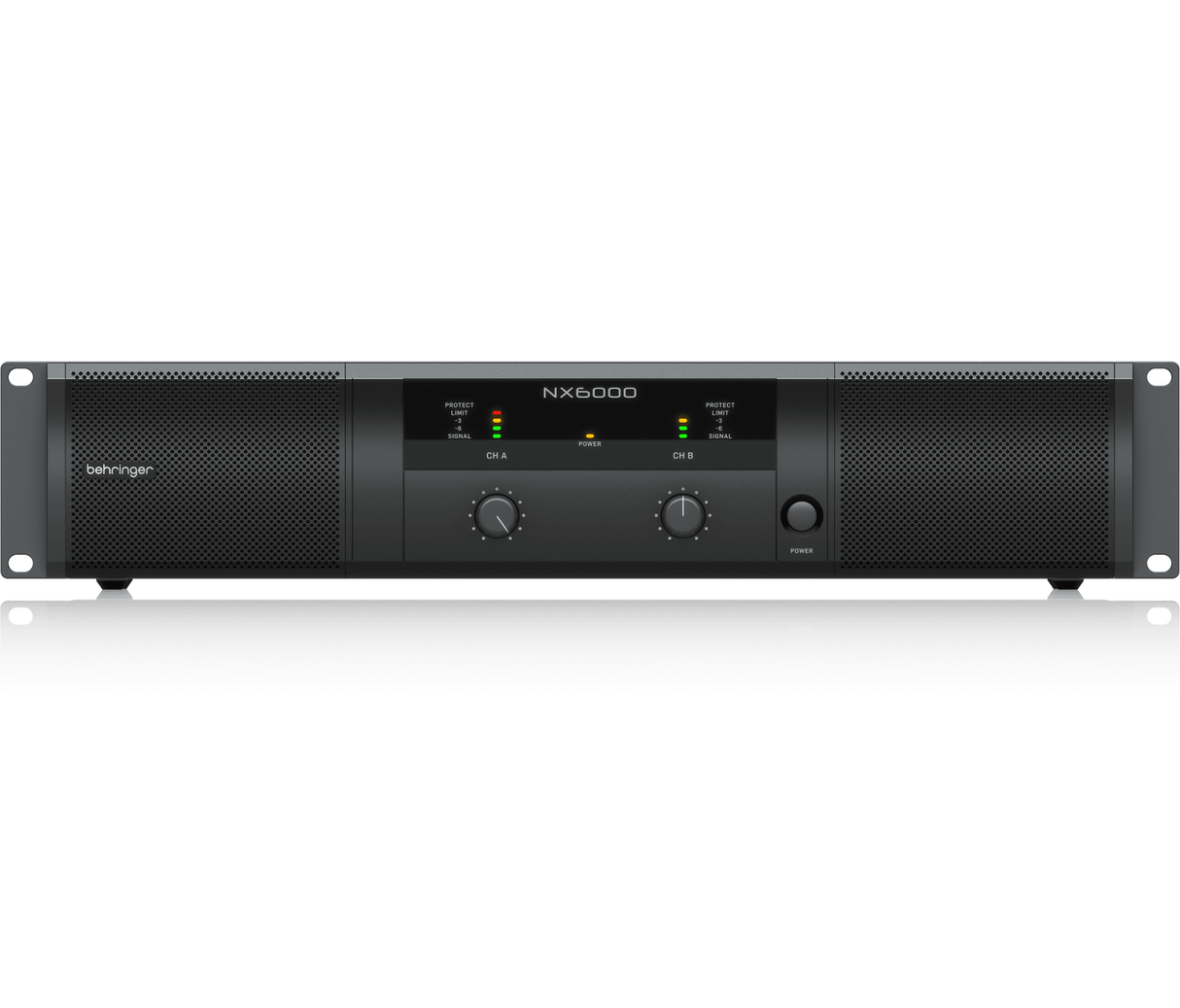 BEHRINGER NX6000 FINALE DI POTENZA 6000 WATT 2 CANALI CON COMPENSAZIONE AUTOMATICA DELL' IMPEDENZA - TechSoundSystem.com