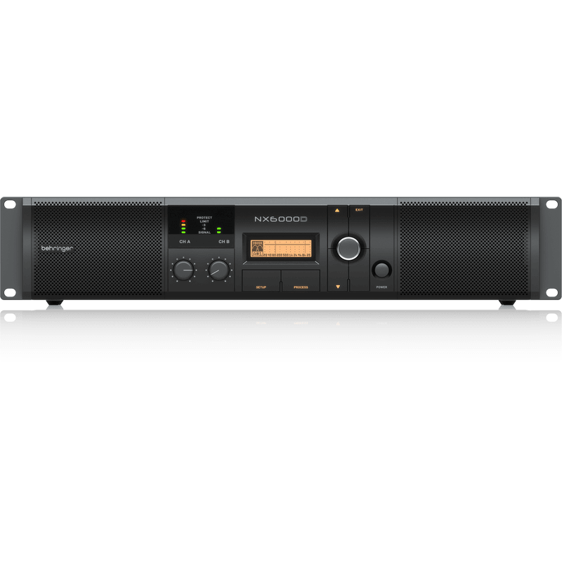 BEHRINGER NX6000D FINALE DI POTENZA 6000 WATT 2 CANALI CON COMPENSAZIONE AUTOMATICA DELL' IMPEDENZA + DSP - TechSoundSystem.com