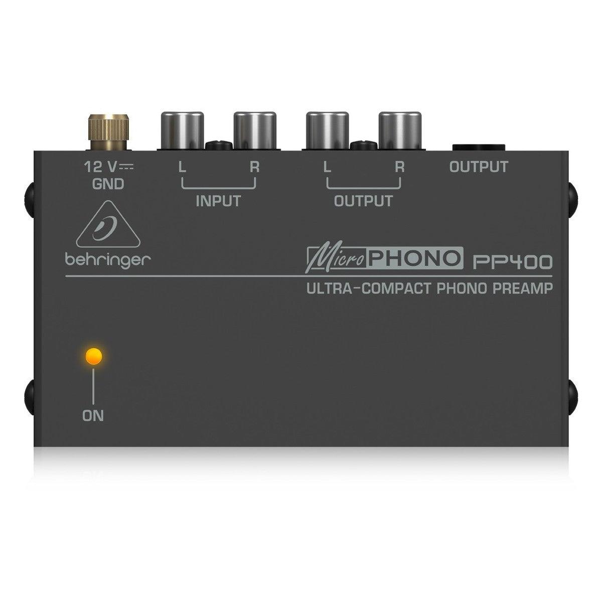 BEHRINGER PP400 MICROPHONO PREAMPLIFICATORE PER GIRADISCHI RIAA PHONO PRE - TechSoundSystem.com