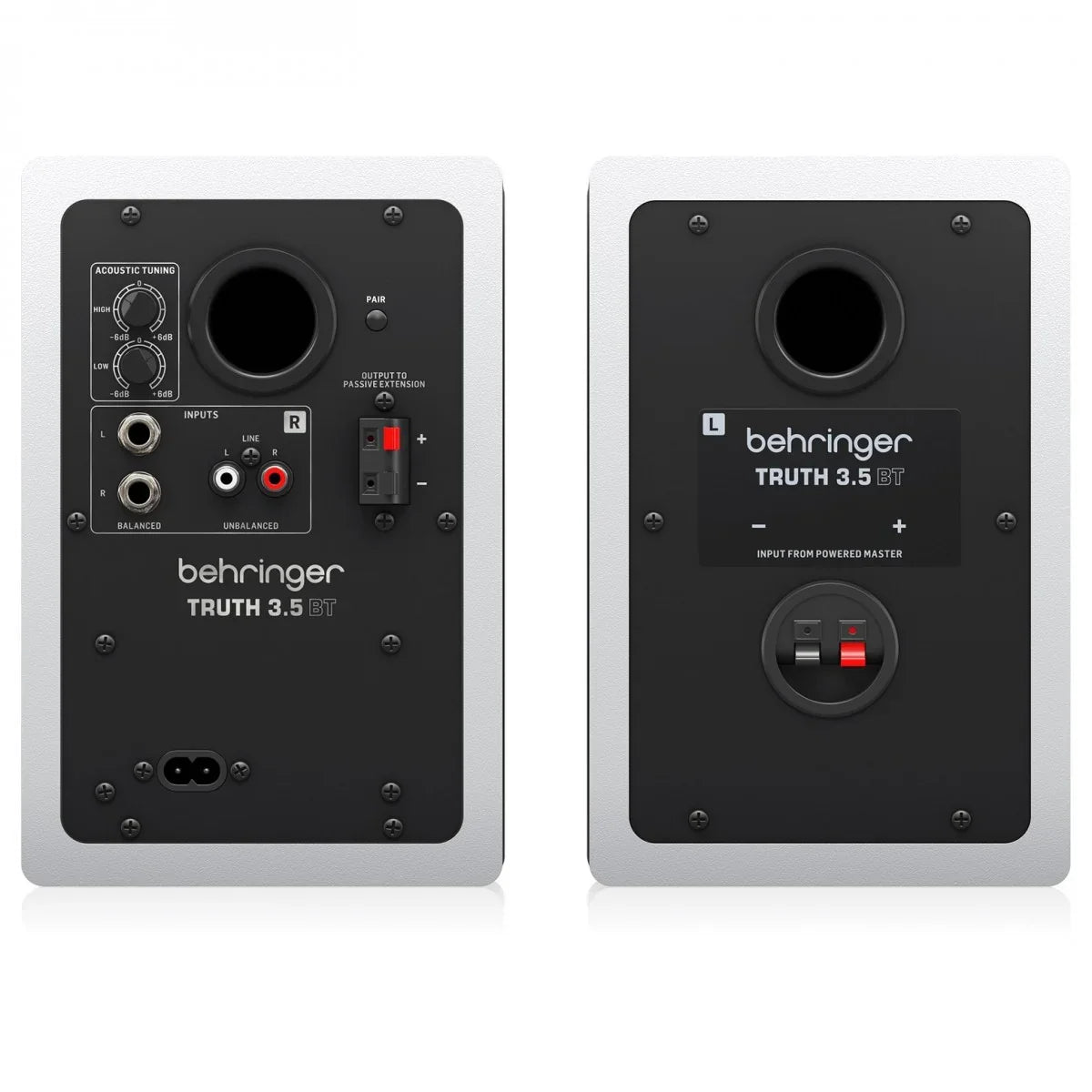 BEHRINGER TRUTH 3.5 BT WHITE COPPIA MONITOR STUDIO BLUETOOTH 64W WOOFER 3.5" BIANCHE