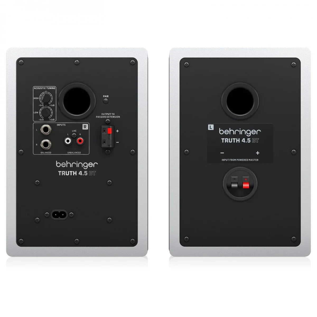 BEHRINGER TRUTH 4.5 BT WHITE COPPIA MONITOR STUDIO BLUETOOTH 64W WOOFER 4.5" BIANCHE