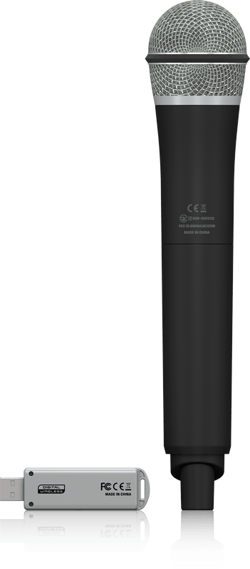 BEHRINGER ULM300-USB ULTRALINK RADIOMICROFONO GELATO PALMARE A MANO 2.4 GHZ + PRATICO RICEVITORE USB X MIXER XENYX Q/QX/CASSE WIRELESS READY - TechSoundSystem.com