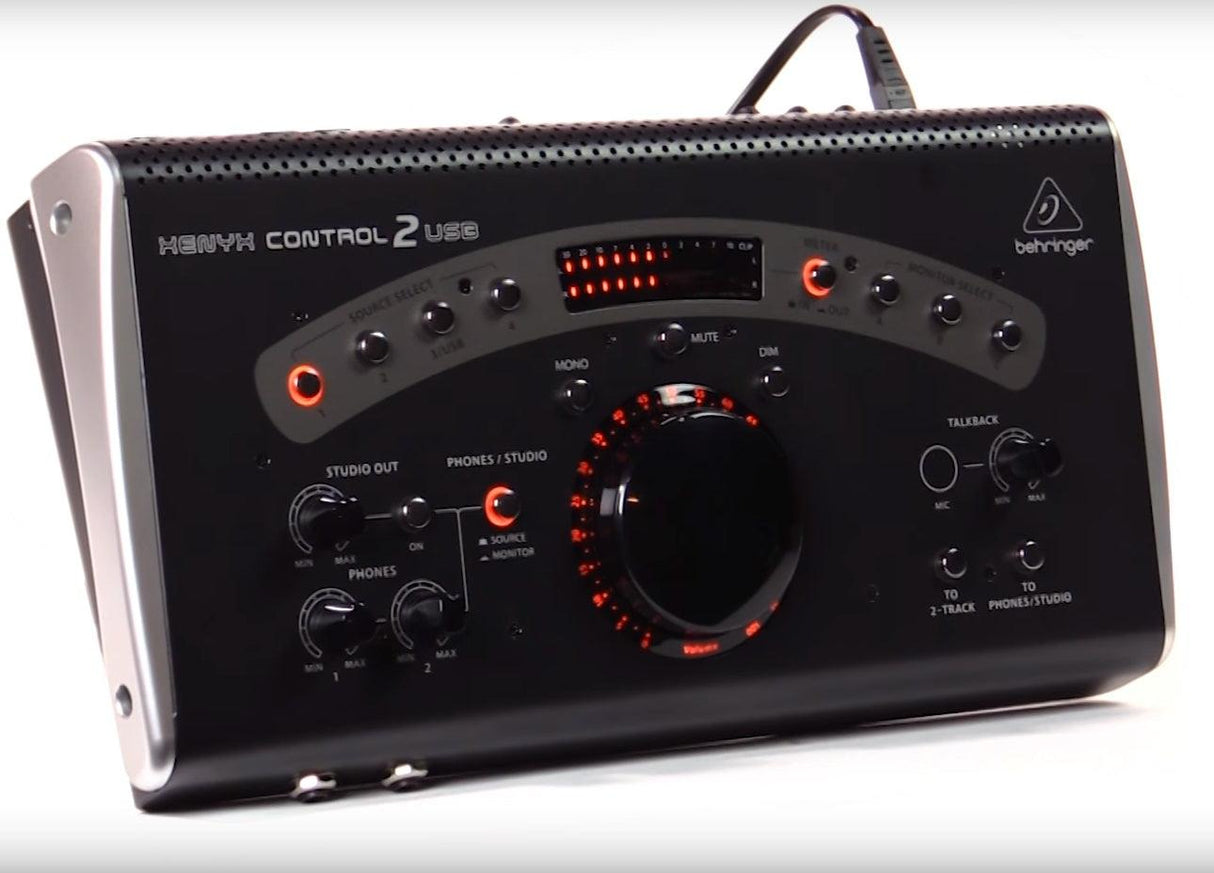 BEHRINGER XENYX CONTROL2-USB MIXER MONITOR INTERFACCIA AUDIO USB CONTROL 2 TWO MANOPOLA ILLUMINATA - TechSoundSystem.com