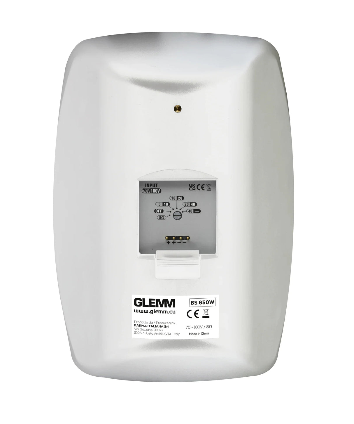 GLEMM BS 650W Coppia Diffusori 120W da 8 ohm/100V