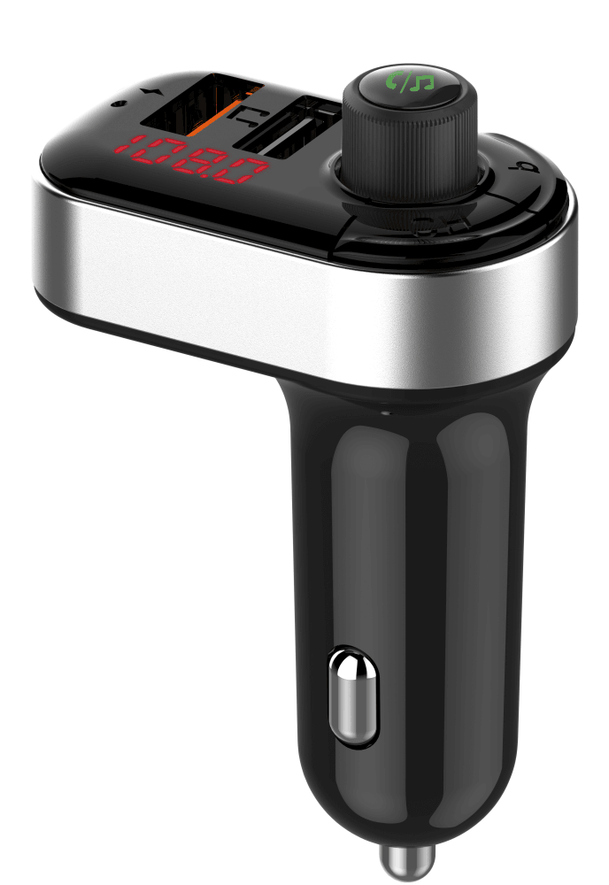 GEMBIRD CARKIT BT CON TRASMETTITORE FM, NERO - TechSoundSystem.com