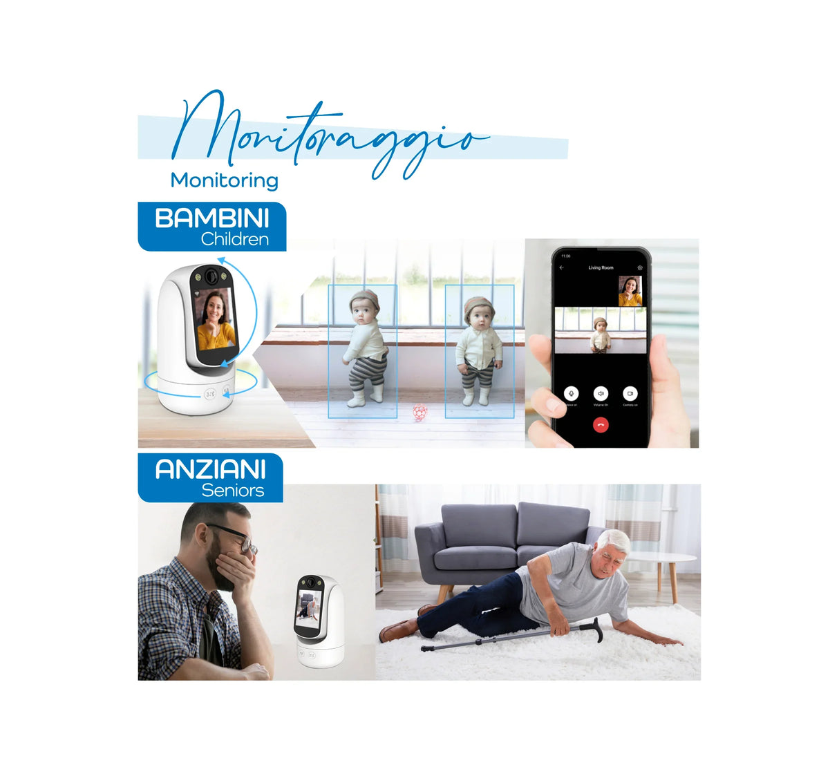 KARMA CAM 12 Videochiamata e sorveglianza motorizzata