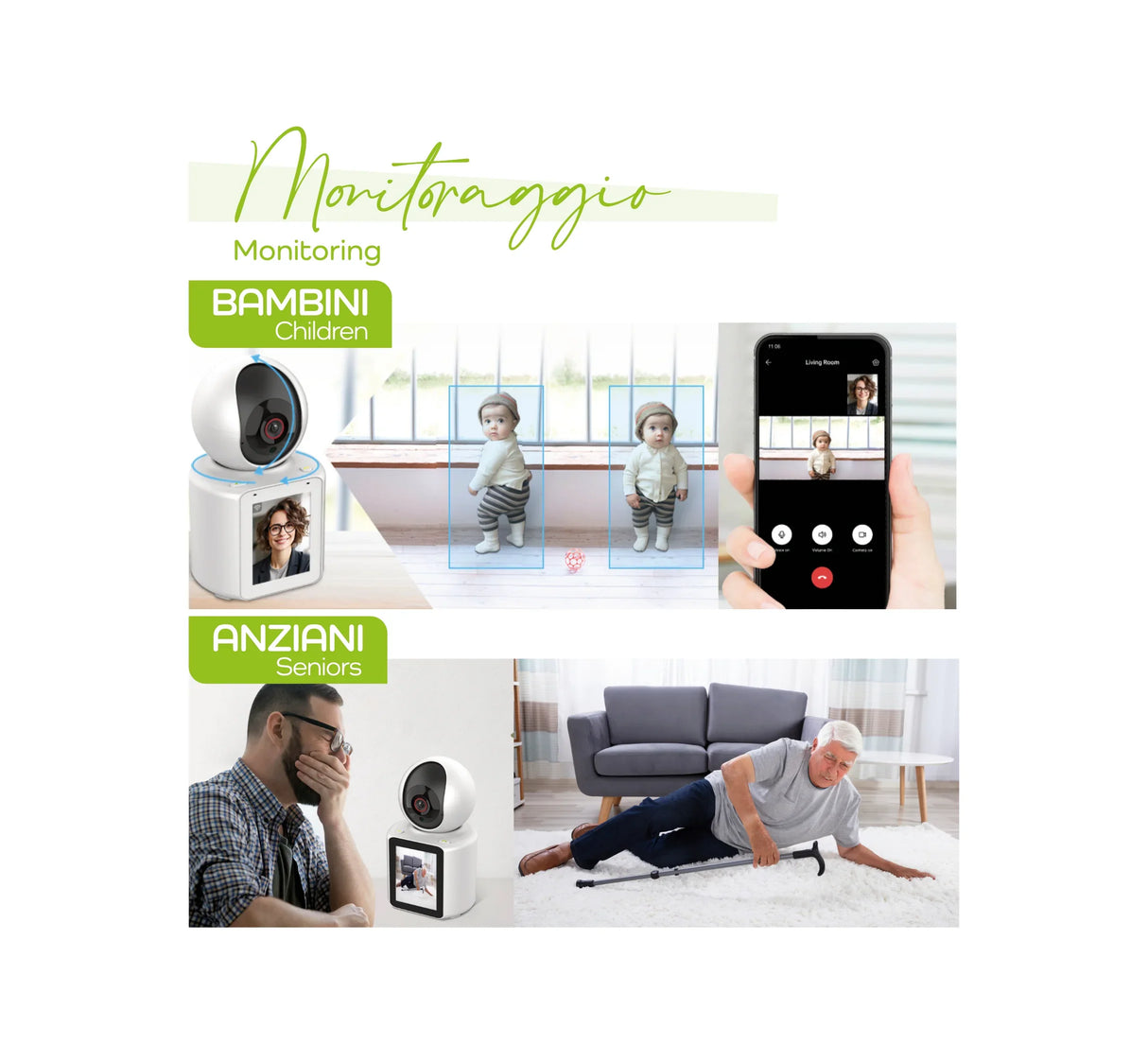 KARMA CAM 15 Videochiamata e sorveglianza motorizzata