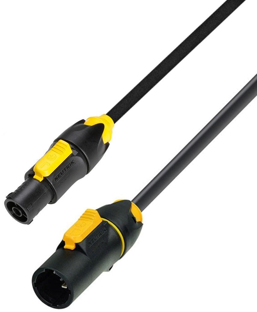 CAVO ALIMENTAZIONE RETE 1 MT NEUTRIK POWERCON TRUE-1 20A DA NAC3FX-W A NAC3MX-W POWER-LINK-CORD ISOLAMENTO NEOPRENE H07RN-F 3X2.5MM2 - TechSoundSystem.com